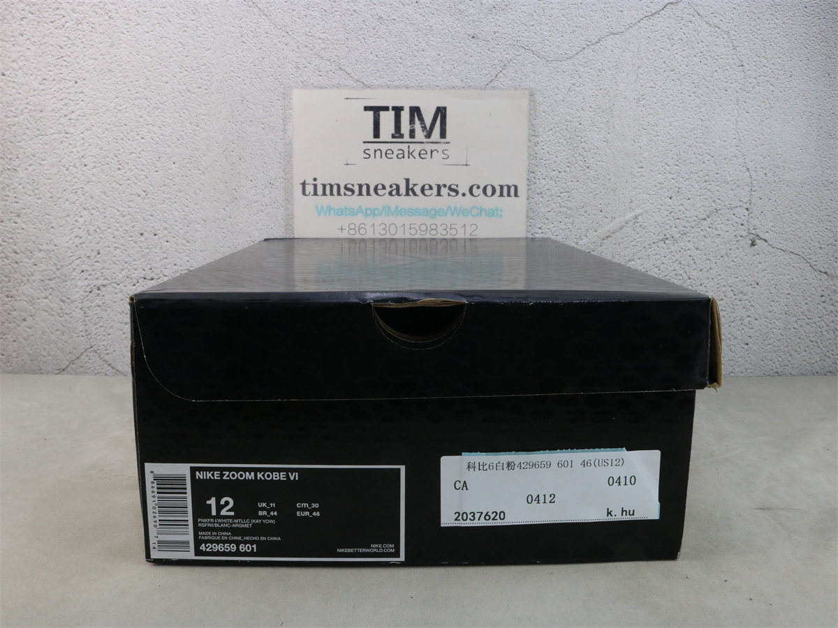 GX Batch Nike Kobe 6 Kay Yow Think Pink 429659-601